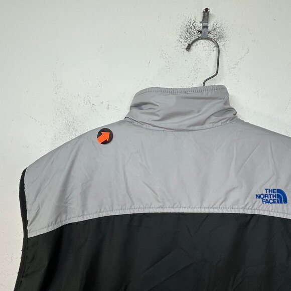 The North Face Vest Mens reversible vest grey blue Windstopper Fleece Full Zip - Picture 12 of 14